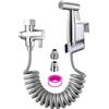 ABSOK Spruzzatore per Bidet -Spruzzatore bidet per WC con doppia modalità,Bidet Acciaio Inossidabile Doccetta per Bidet WC Doccia con valvola a T G1/2, Tubo retrattile da 1,5 m e supporto per doccetta
