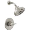 Delta Faucet Nicoli 14 Series 14 - Miscelatore monocomando per doccia, con soffione doccia H2Okinetic a 5 spruzzi, in acciaio inox 142749-SS (valvola doccia inclusa)
