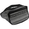 MIGURA Marsupio piccolo da uomo donna boemia etnica laterale sportiva impermeabile salvataggio cellulare borsa da vita marsupio viaggio corsa farfalla festa festival hippie bianco nero, Nero bianco, Boemia