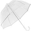 noTrash2003 Ombrello romantico trasparente per matrimonio - Elegante ombrello da sposa per splendide foto di nozze sotto la pioggia - Elegante accessorio da sposa (Ø 101 cm), Trasparente/argento, 101