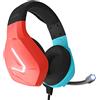 Orzly Cuffie da gioco microfono compatibili per Nintendo Switch OLED e Lite Joycon Color Match con microfono a luce LED e telecomando - Hornet RXH-20 Tanami Edition