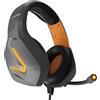 Orzly Cuffie da Gioco Bass Stereo per PS5 PlayStation 5, PS4, XBOX SERIES X|S, XBOX ONE, Nintendo Switch, Google Stadia, PC, MAC, Laptop Hornet RXH-20 Cuffie Gaming con Microfono [Edizione Vesuvius]