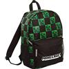 Minecraft Zaino per bambini e adulti Creeper Gamer Zaino per laptop Regalo per giocatori, nero, Taille unique, Zainet