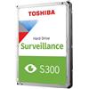 TECNO-ESHOP HARD DISK 4 TB SATA 3 PER VIDEOSORVEGLIANZA TOSHIBA S300-VISHD4TB-T