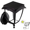 V-TAC LAMPADA LED SOLARE 2W A PARETE LUCE COMBINATA CALDA+FREDDA COLORE NERO IP65 VT-982 -LED2892