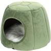 Generic Cuccia per gatti da interni, in tessuto morbido, semi chiusa, con cuscino rimovibile e lavabile, comoda soluzione per dormire per cani di piccola taglia, cuccioli e gatti, per uso domestico