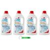 Beni Culinari 4 detergenti Spuma Di Sciampagna Bianco Puro - Detersivo liquido igienico con formula concentrata ed efficace lotta contro le macchie, 27 lavaggi 1215 ml + portachiavi Beni Culinari