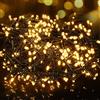 BrizLabs Luci Natale da Esterno, 12M 500 LED Bianco Caldo Catena Luminosa con Spina 8 Modalità Impermeabile Luci Fatate Natalizie per Camera Festa Matrimonio Interni Albero Patio, Filo Verde