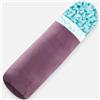 TaiBest Cuscino per il corpo, cuscino rotondo in memory foam, per adulti, resistente, lungo, per letto, cilindrico, con rivestimento in velluto (viola, 90 x 20)