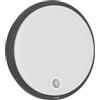 Oktaplex lighting Oktaplex Plato Lampada da Parete con Sensore di Movimento 3000K Bianco Caldo e Interruttore Luce Fissa 1010LM IP65 Rotondo Antracite 10.5W 230V