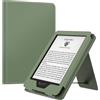 MoKo Custodia per Kindle 6 (11ª gen, 2024/2022), Celadon | Compatibile con Kindle 10ª/8ª generazione (2019/2016), custodia ultraleggera in PU, Riattivazione/Sospensione automatica