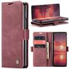 Phernykas Cover per Z Fold 7 Libro Pelle Portafoglio, [Porta Carte] [Magnetica] Premium PU Flip Wallet Custodia Cellulare Protection per Samsung Fold 7 Leather Case, Vion-rosso