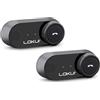 LOKUI Midland - Interfono Moto Bluetooth Coppia Lokui K30, Auricolari Casco Moto Universali e Impermeabili, Portata 800m per 2 Persone, Batteria 10H, Cancellazione Rumore DSP, Altoparlanti Hi-Fi e Microfoni