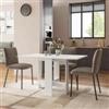 DEGHI Tavolo consolle allungabile 30-130x76 cm bianco - Modisto