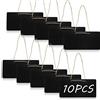 Woohome 10 Pz Mini Lavagna con Hanging String, Lavagna Segni in Legno Cancellabile per Feste, Matrimoni, Ringraziamento, Pasqua
