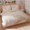 PETTI Artigiani Italiani - Set Copripiumino Matrimoniale Maxi 260x240 cm (2 Federe 63x63 cm Incluse), Parure Copripiumino Microfibra con Stampa Digitale Floreale 25 150 - Made in Italy