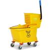 Simpli-Magic Secchio per mocio commerciale con strizzatore laterale, 79358, 26 litri, giallo