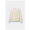 Tezenis Cardigan Girocllo Con Bottoni Bimba Bambina Bianco