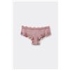 Tezenis Culotte Brasiliana Microfibra Riciclata E Pizzo Donna Rosa