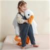 Ponjauk 50 cm anatra in peluche morbido e coccolone, anatra giocattolo, cuscino di sonno per bambini