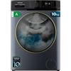 Cecotec Lavatrice a Carica Frontale 10Kg Bolero Dresscode 10610 Inverter Ice Blue A. 2000W, 1400RPM, Classe A, Steam Max, Motore Inverter Plus, 15 Programmi, Onsmart, Fuzzy Logic, Smooth Wash, Stop&Go
