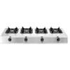 Generico Fornelli A Gas Con 3-8 Fuochi, Bruciatore Wok In Acciaio Inox, Fornello A Gas Da Tavolo Da 4,2 KW Con Protezione Di Sicurezza, Kit Fonte NG/GPL, For Cucina(NG,4 burners)