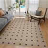SIXHOME Tappeto robusto per interni ed esterni con aspetto in juta naturale, adatto per patio e giardino 120 * 180cm Marrone Qdot