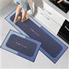 Freiesoldaten Antiscivolo Set di Tappeti da Cucina 2 Pezzi Tappetino da Cucina Assorbente Lavabile Tappetini in Piedi per Cucina Camera da Letto Soggiorno, 40x60cm + 40x120cm