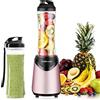 La Reveuse La Rêveuse Frullatore Personale Mini-size Blender con 2 Bottiglie Portatili 550ml,senza BPA,2 Coperchi da Viaggio,Mixer per Smoothie,Rosa (Pink)