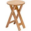 Arredo Stock Sgabello pieghevole in faggio naturale