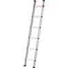 Hailo S60 ProfiStep UNO - Scala a 6 pioli, in alluminio, con 2 zampe, portata fino a 150 kg, scala in alluminio Made in Germany, scala a pioli antiruggine, colore: Argento