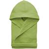 Morbidissimi Accappatoio Nido D'Ape Per Uomo e Donna Con Cappuccio, Cinturino e 2 Tasche, Accappatoi Leggeri Puro Cotone, Pratico e Compatto, S276 (Accappatoio Verde, M)