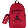 Nike Jordan Zaino unisex grande confezione da 2 pezzi, Rosso, Taglia unica