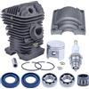 Adefol 40mm Cilindro Pistone Kit Per Stihl MS210 021 MS 210 con Albero motore Cuscinetto ad aghi Candela Paraolio Parti di ricambio per 1123020 1216 11230201216