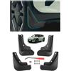 GAFAT Compatibile con parafanghi Kia EV3 2025-2026, GT Line e parafanghi terra, plastica ABS senza foratura (confezione da 4)