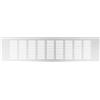 Repa Market Griglia di Ventilazione Argento 400 x 100mm (Dimensione Telaio) - Griglia di Ventilazione in Alluminio per Zoccolo Cucina, Armadio, Porta, Pavimento, Parete - Elegante Griglia di