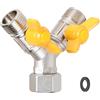 CPROSP Valvola 3 Vie Ottone, Valvola a 3 Vie con Attacco Y 1/2