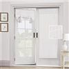 LINFKY Tenda per Porta in Misto Lino Naturale - Privacy e Filtrante Leggera per Finestra e Vetro con Luce Laterale, 66 X 172 Cm (Off White, 1 Pannello)