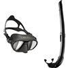 Cressi Calibro Mask, Maschera Subacqua Professionale Antifog per Apnea, Immersioni Unisex Adulto & Corsica, Snorkel Flessibile per Apnea, Pesca Subacquea