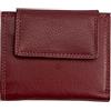 Josephine Osthoff Handtaschen-Manufaktur Josephine Osthoff 944 - Portafoglio da donna, piccolo, sottile, con portamonete, in vera pelle, protezione RFID, bordeaux, B:8,3/ 8,7cm, 10,5cm hoch +knapp 2cm dick, Portamonete