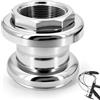 Kalexion Serie sterzo per Forcella Bici - Set Gioco di sterzo Bici con Cappuccio filettato e Cuscinetti a Sfere, Ricambio per citybike/MTB/Bici retrò, Ideale per sostituire Serie Bici sterzo usurate
