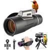 DOCANIO Binocolo monoculare 12 x 56 con rivestimento ED per visione notturna, ad alta definizione, adatto per la fotografia di smartphone, birdwatching con BAK4 Prisma & obiettivo FMC