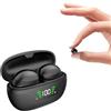 Cmeilau Mini Auricolari Wireless Invisibili Bluetooth Nascosto IPX5, Stereo con Cancellazione del Rumore Discreto Piccolo Bluetooth, Auricolari Dormienti Impermeabili per chi dorme sul fianco (Black)