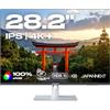 JapanNext Monitor 28 IPS 4K+ UHD (3840x2560) | HDR | Altezza e Inclinazione Regolabili (HSP) | Altoparlanti Integrati | DP(x2) HDMI(x2) | sRGB 100% | G-Sync/FreeSync | JN-282i4KP-HSP