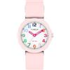 Timex Orologio per Bambini Time Machines da 30 mm, Cinturino in Silicone Rosa, Quadrante Bianco, Cassa Bianca, TW2W92000