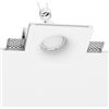 ledscom.de Faretto da incasso in gesso a LED GIEDI DIY, incl. lampada GU10 450lm, bianco caldo