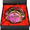 Zactly Esclusivo Posacenere in Vetro RAW Ottogonale Decorativo Portatile, Posacenere da Scrivania Moderno e Grazioso con Fondo Morbido, Fornito in un Elegante e Presentabile Set Regalo (Arcobaleno