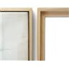 Artnova Cornice galleggiante in legno per tela - Tela fino a 2,5 cm di spessore - Decorazione per le tue opere d'arte… (40x50, Legno)