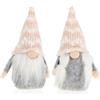com-four® 2x Coppia premium di elfi di Natale per decorazioni natalizie, figure scandinave invernali, decorazioni per la stanza o regali