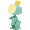 Dudùu Puppy Rabbit - Mini lampada da Tavolo Pieghevole a LED, Luce Calda, Tascabile, per Lettura, Comodino o Scrivania, forma di Coniglio (Verde)